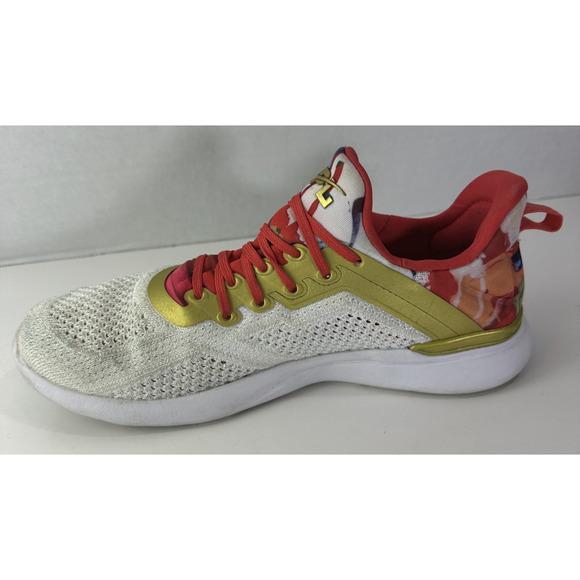 APL Limited Edition TechLoom Tracer 8.5 Glitter Knit Gold Multi Training Running - Picture 3 of 13